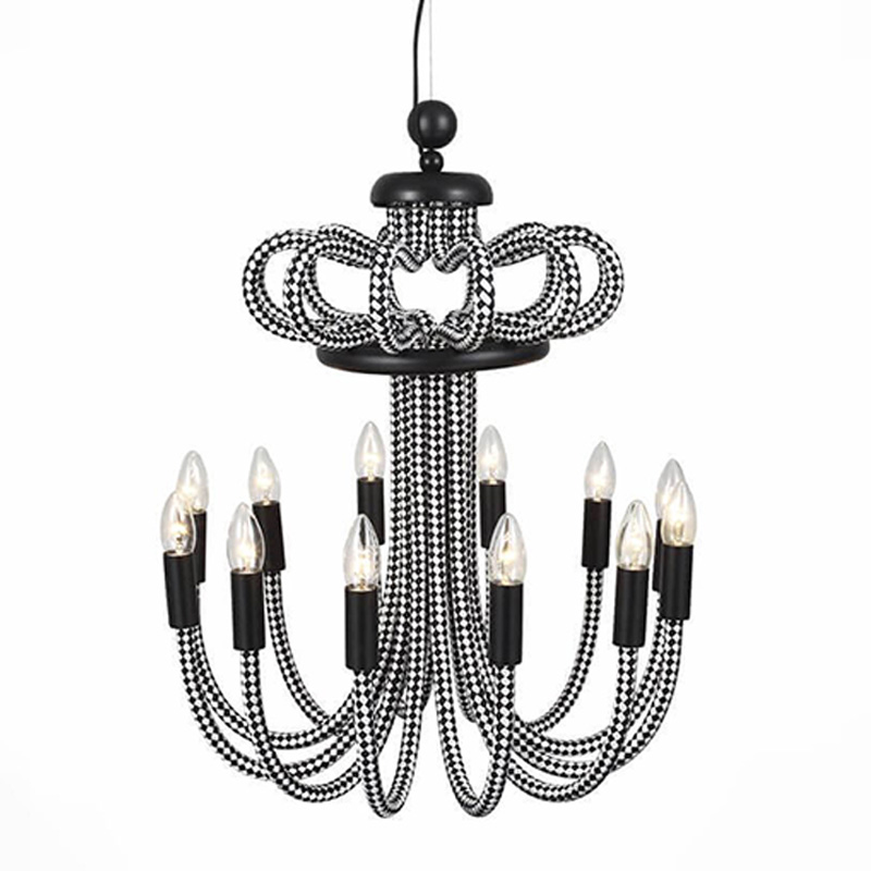 Люстра Belcalis chandelier Черно-белый Люстра Belcalis chandelier Черно-белый в Кирове | Loft Concept