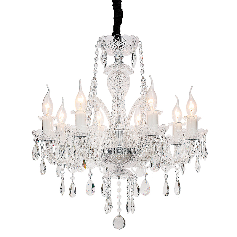 Люстра Markel Chandelier 57 Хром Прозрачный Люстра Markel Chandelier 57 Хром Прозрачный в Кирове | Loft Concept