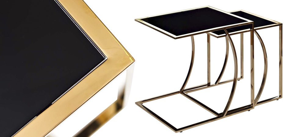Приставной стол Metal Crescent Side Table Gold Приставной стол Metal Crescent Side Table Gold - Loft-Concept в Кирове