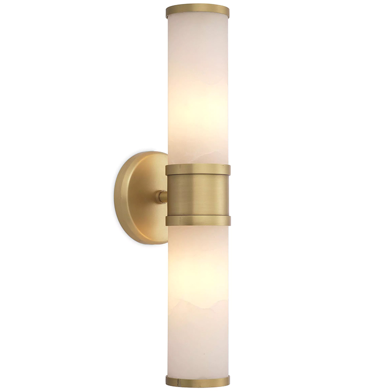 Бра Eichholtz Wall Lamp Claridges Double Латунь Бежевый Бра Eichholtz Wall Lamp Claridges Double Латунь Бежевый в Кирове | Loft Concept
