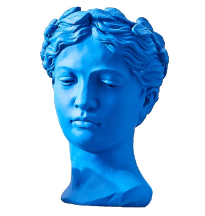 Ваза Female Bust Синий Ваза Female Bust Синий в Кирове | Loft Concept