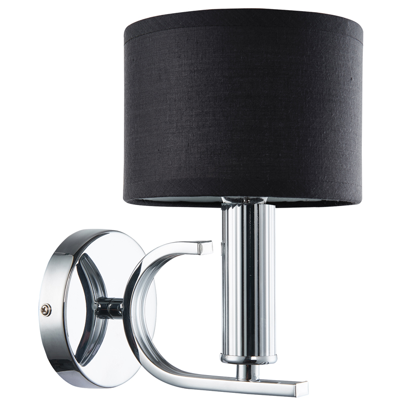 Бра Yvette Sconce Хром Черный Прозрачный Бра Yvette Sconce Хром Черный Прозрачный в Кирове | Loft Concept