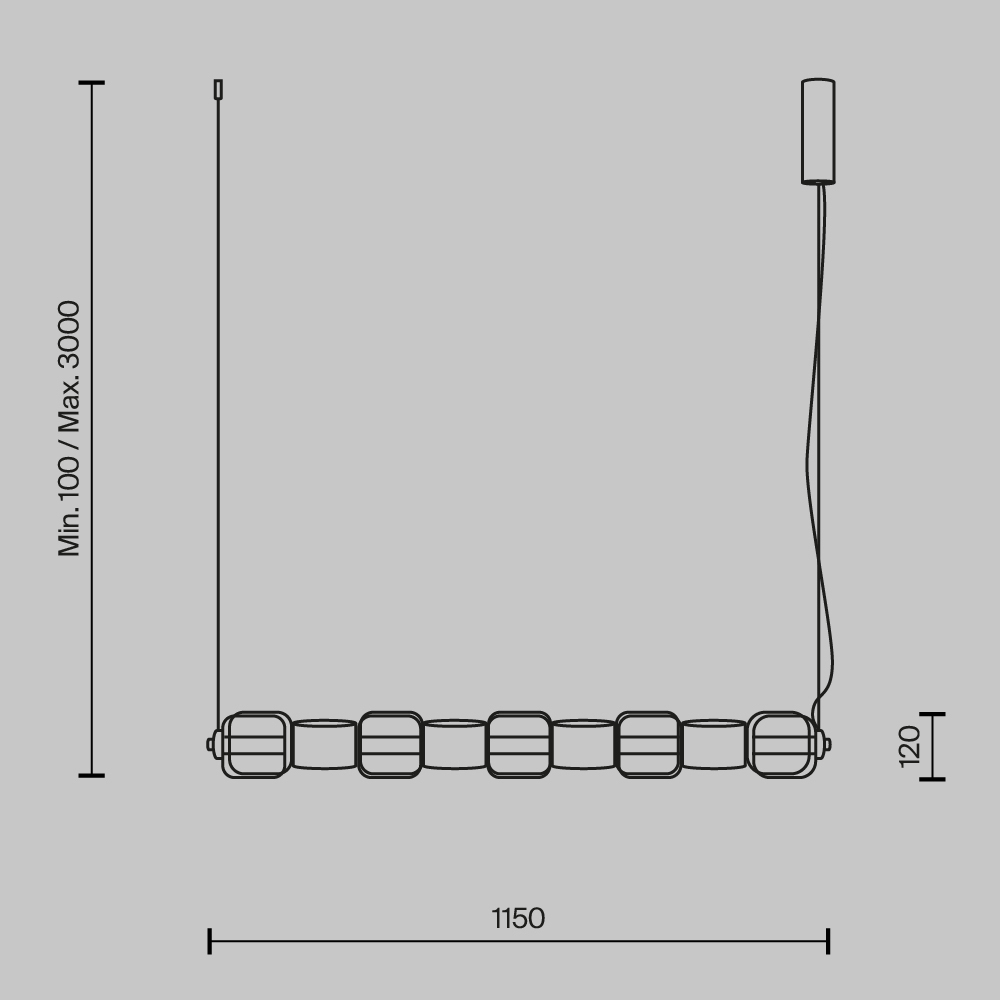 Подвесной светильник Ritmo 3000К 22Вт в Кирове