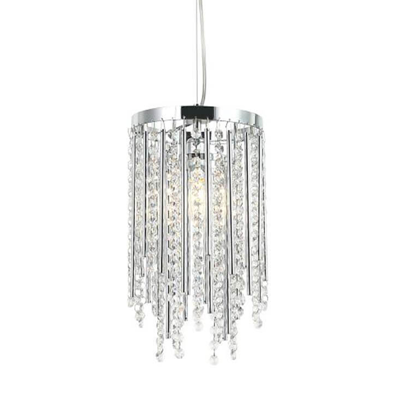 Подвесной светильник Crystal Wind Chimes Chrome Hanging Lamp Хром Прозрачный Подвесной светильник Crystal Wind Chimes Chrome Hanging Lamp Хром Прозрачный в Кирове | Loft Concept