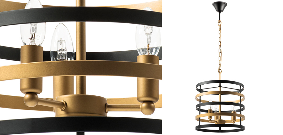 Люстра Gold Stripes Chandelier 3 Люстра Gold Stripes Chandelier 3 - Loft-Concept в Кирове