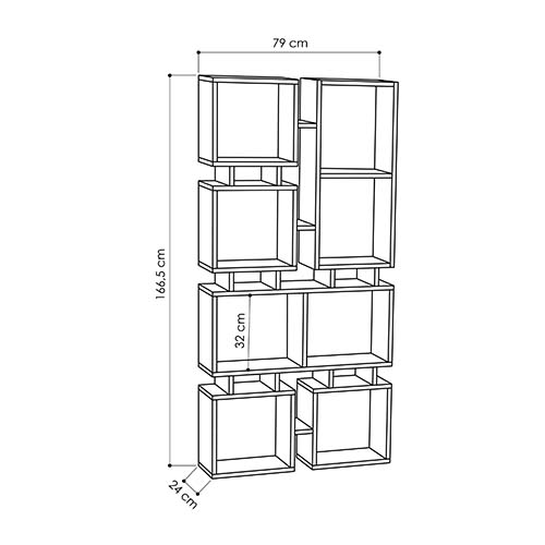 Стеллаж прямой цвета древесины с 8-ю открытыми полками RAIL BOOKCASE NO.1 OAK Стеллаж прямой цвета древесины с 8-ю открытыми полками RAIL BOOKCASE NO.1 OAK в Кирове