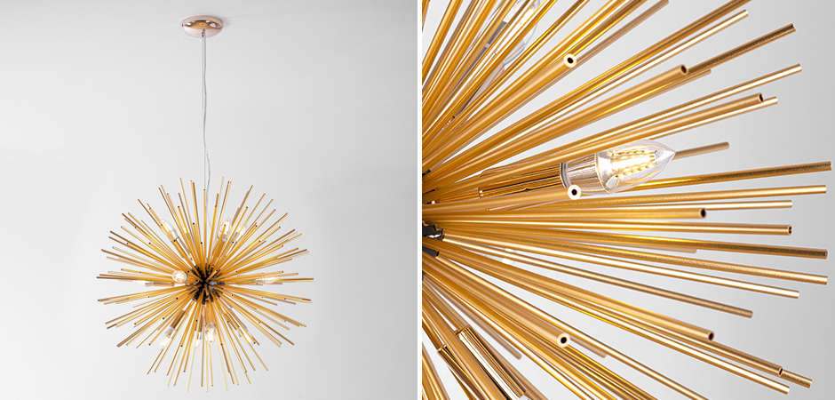 Huge Sputnik Chandelier Gold and Black Huge Sputnik Chandelier Gold and Black - Loft-Concept в Кирове