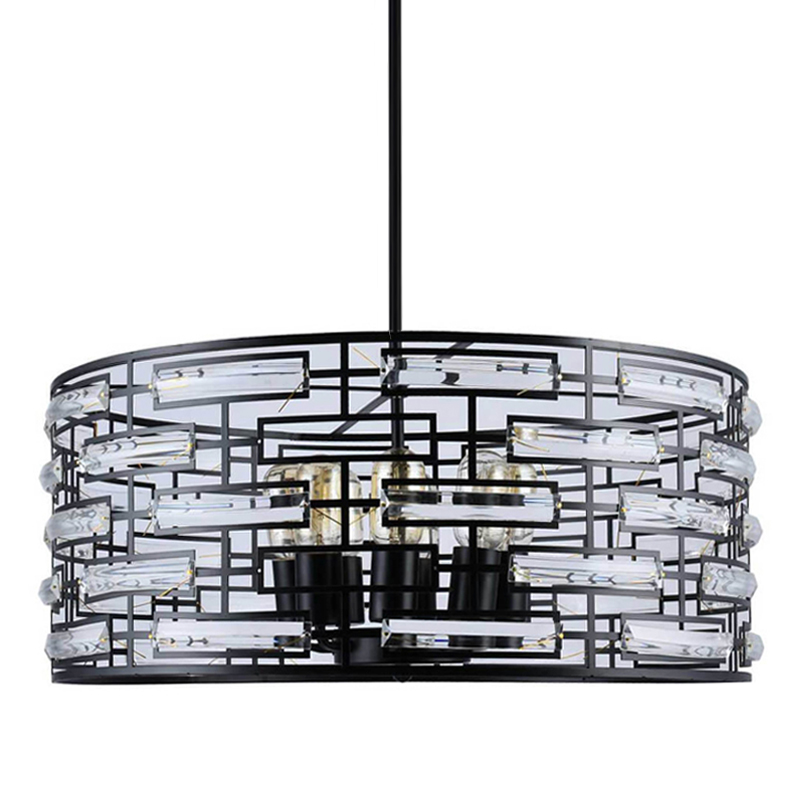 Люстра Metal Coil chandelier 60 Черный Люстра Metal Coil chandelier 60 Черный в Кирове | Loft Concept