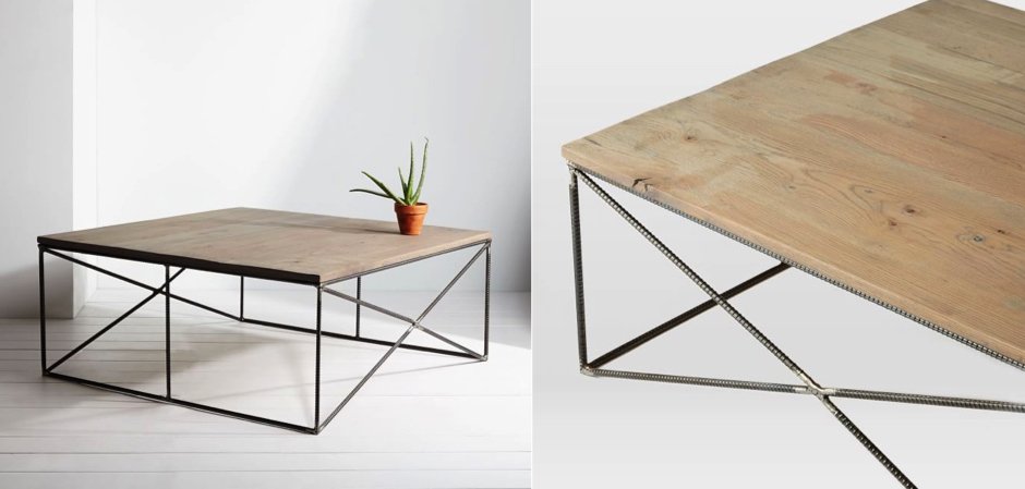 Журнальный стол Industrial Rust Fixtures Coffee Table Журнальный стол Industrial Rust Fixtures Coffee Table - Loft-Concept в Кирове