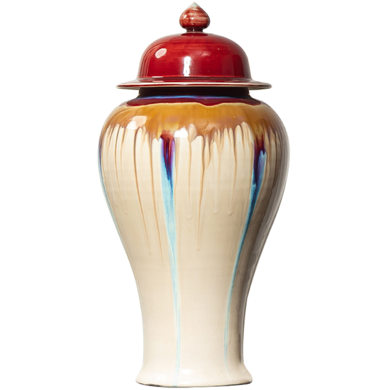 Ваза Beige Colored Rainbow Vase Красный Бежевый Мульти Ваза Beige Colored Rainbow Vase Красный Бежевый Мульти в Кирове | Loft Concept