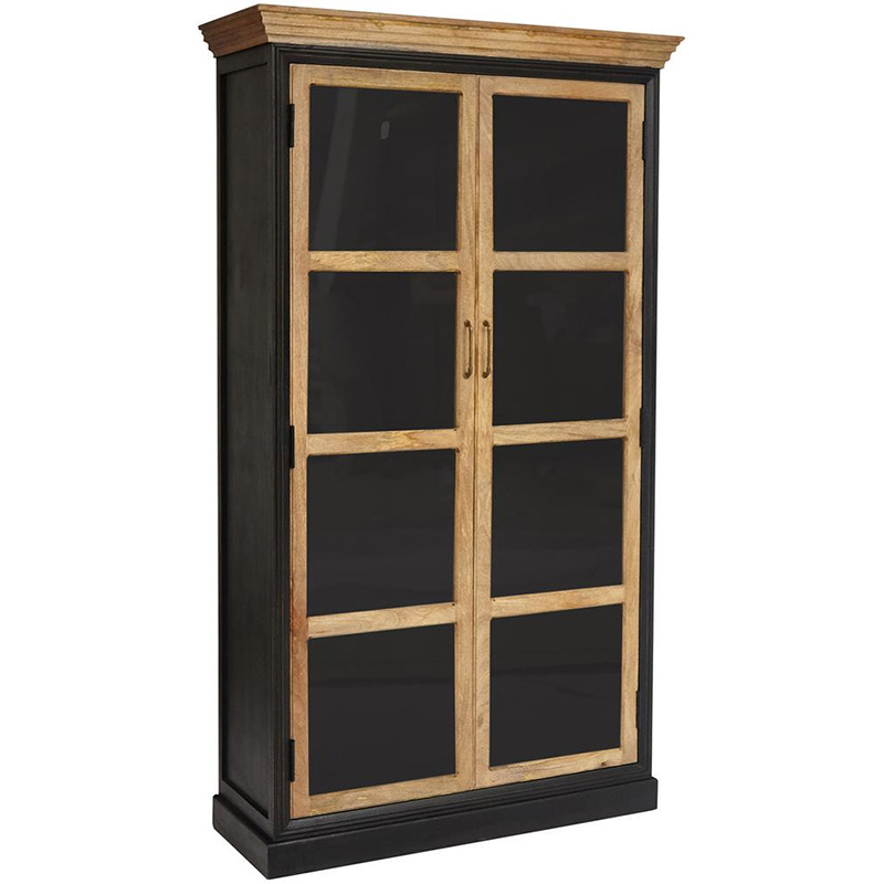 Шкаф книжный Provence Sylvie cupboard Черный Древесина Шкаф книжный Provence Sylvie cupboard Черный Древесина в Кирове | Loft Concept