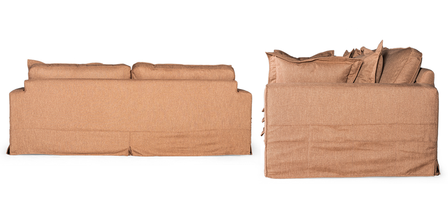 Диван Evelyn Textile Brown Sofa - фото