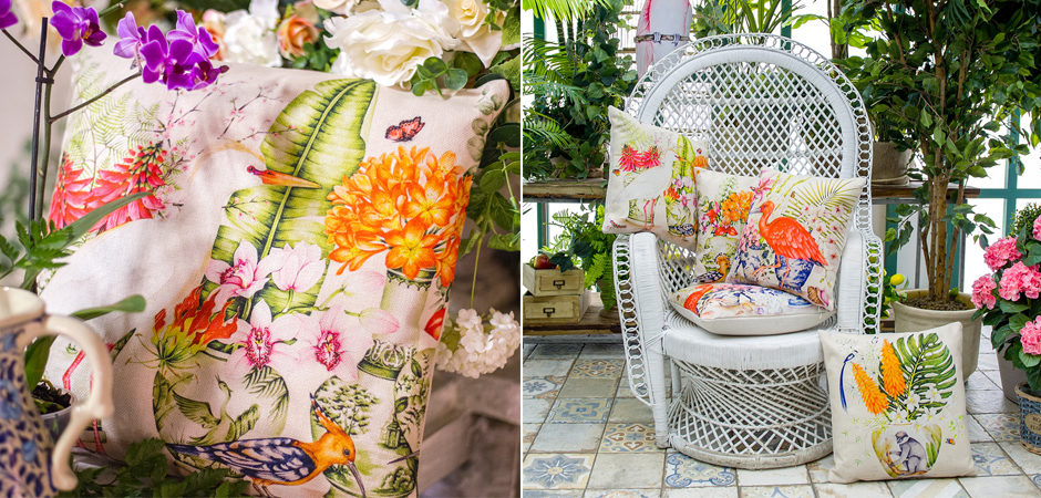 Декоративная подушка White Heron and Hoopoe Pillow Декоративная подушка White Heron and Hoopoe Pillow - Loft-Concept в Кирове