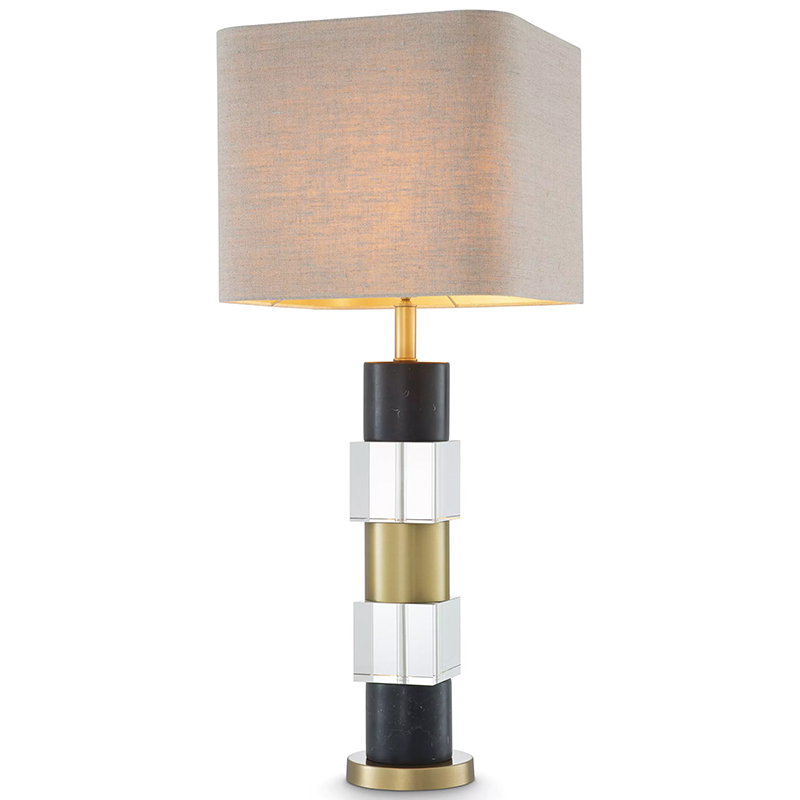 Настольная лампа Eichholtz Table Lamp Black Marble Черный Латунь Прозрачное Стекло Бежево-серый Настольная лампа Eichholtz Table Lamp Black Marble Черный Латунь Прозрачное Стекло Бежево-серый в Кирове | Loft Concept