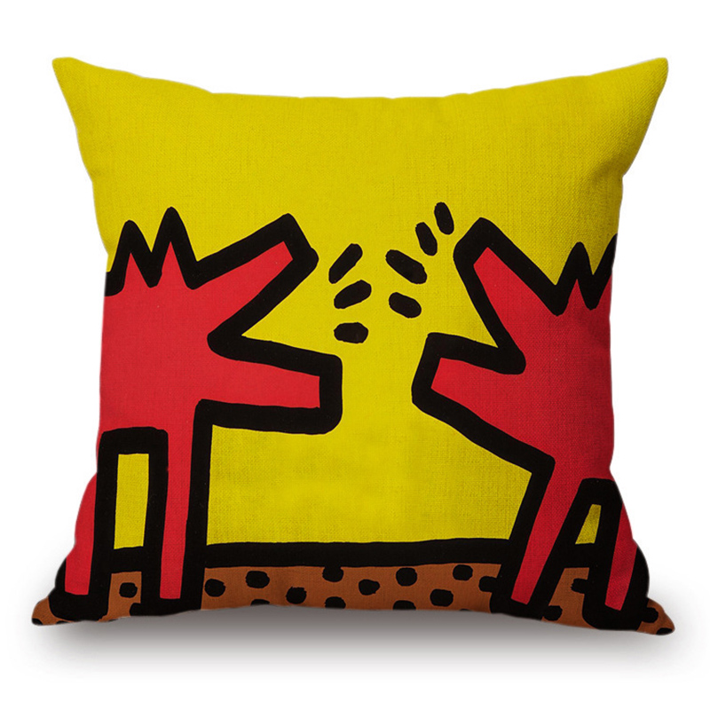 Подушка Keith Haring 1 Мульти Подушка Keith Haring 1 Мульти в Кирове | Loft Concept