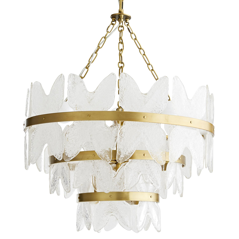 Люстра Arteriors MILLIE CHANDELIER Золотой Прозрачный Люстра Arteriors MILLIE CHANDELIER Золотой Прозрачный в Кирове | Loft Concept