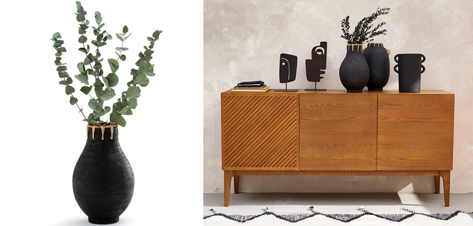 Ваза Ceramic Vase & Rattan D20 Ваза Ceramic Vase & Rattan D20 - Loft-Concept в Кирове