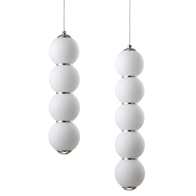 Светильник PEARLS Suspension Pendant Lamp A-B Белый Хром в Кирове | Loft Concept 