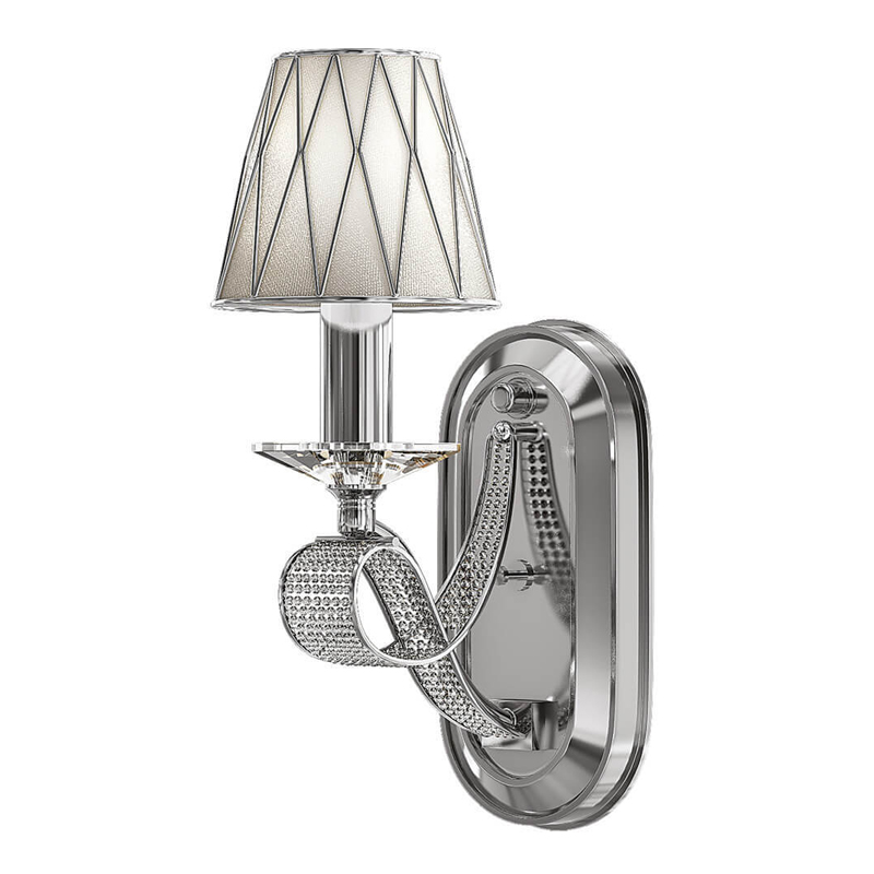 Бра Franseza Sconce chrome Хром Белый Бра Franseza Sconce chrome Хром Белый в Кирове | Loft Concept