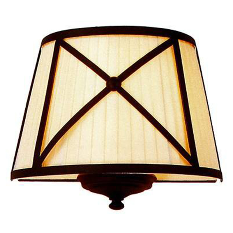 Бра Provence Lampshade Light Brown Wall Lamp Коричневый Бежевый Бра Provence Lampshade Light Brown Wall Lamp Коричневый Бежевый в Кирове | Loft Concept
