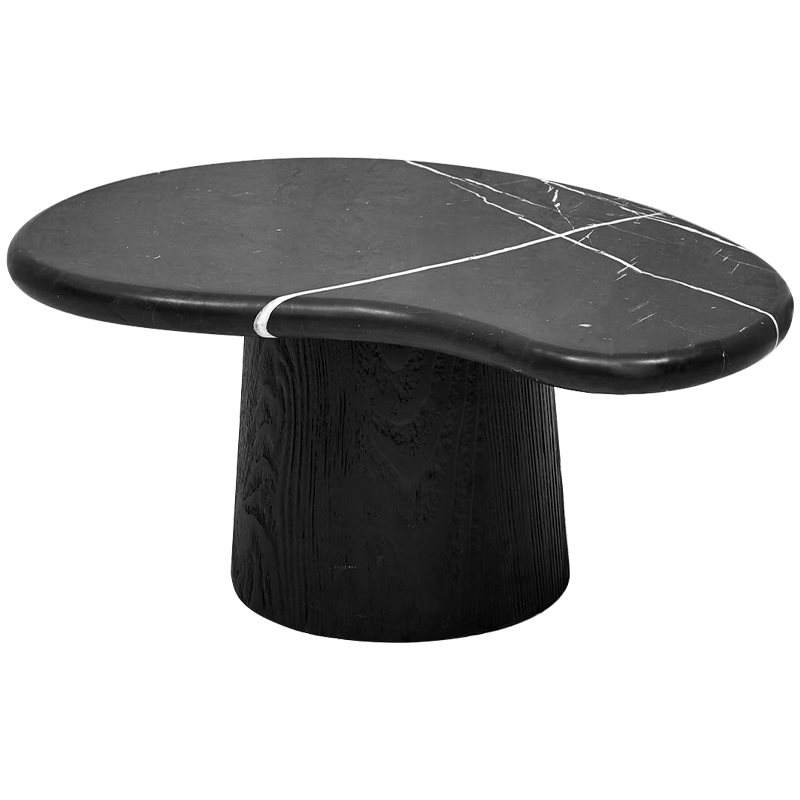 Кофейный стол Geoffroy Coffee Table Черный Мрамор Nero Черный матовый Кофейный стол Geoffroy Coffee Table Черный Мрамор Nero Черный матовый в Кирове | Loft Concept