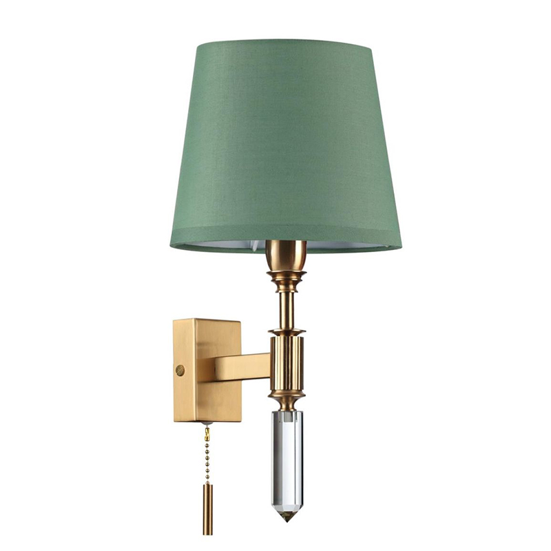 Бра Ramona Green Wall Lamp Бронза Зеленый Бра Ramona Green Wall Lamp Бронза Зеленый в Кирове | Loft Concept