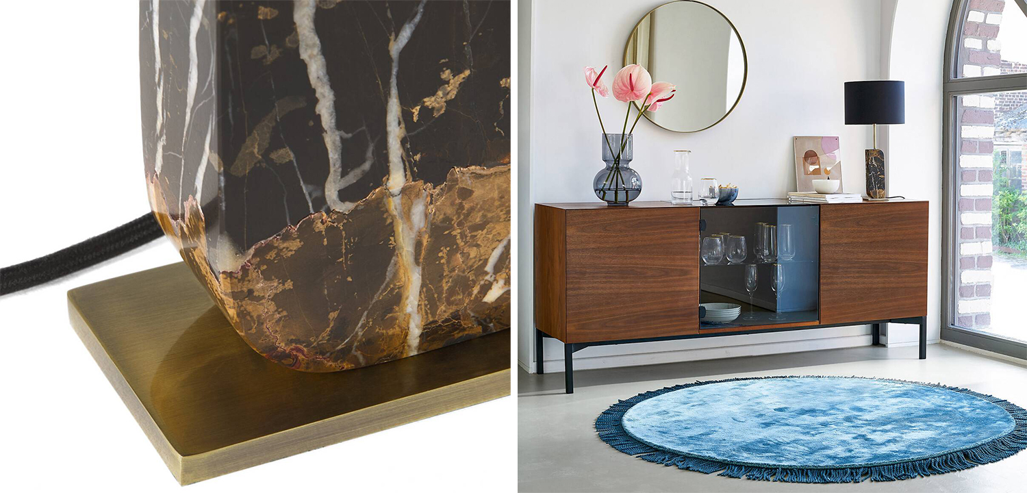 Настольная лампа Franca Marble Stand - фото