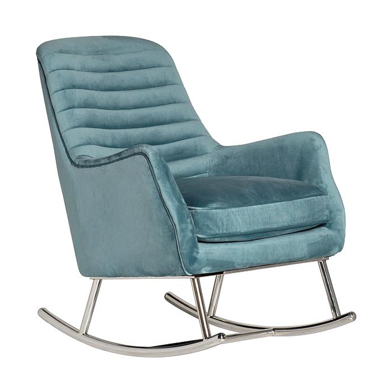 Кресло-качалка Whale Armchair Голубой Нержавеющая сталь Кресло-качалка Whale Armchair Голубой Нержавеющая сталь в Кирове | Loft Concept