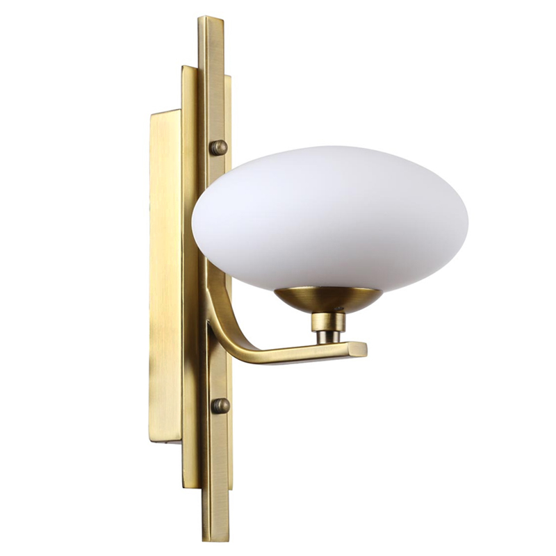 Oval Balls Mushrooms Wall Lamp Brass Латунь Прозрачный белый Oval Balls Mushrooms Wall Lamp Brass Латунь Прозрачный белый в Кирове | Loft Concept