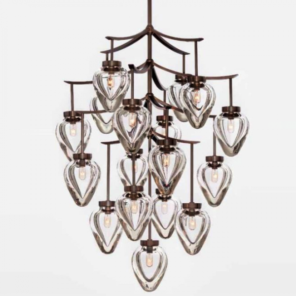 Люстра Alison Berger Chamber Chandelier Темная бронза Прозрачный Люстра Alison Berger Chamber Chandelier Темная бронза Прозрачный в Кирове | Loft Concept