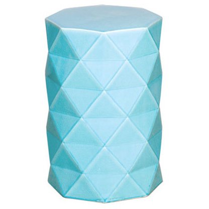 Керамический табурет Octagon Geometric Blue Голубой Керамический табурет Octagon Geometric Blue Голубой в Кирове | Loft Concept