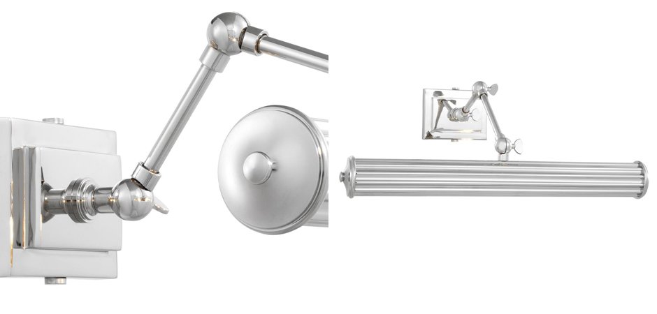 Бра Eichholtz Wall Lamp Luca L Nickel Бра Eichholtz Wall Lamp Luca L Nickel - Loft-Concept в Кирове