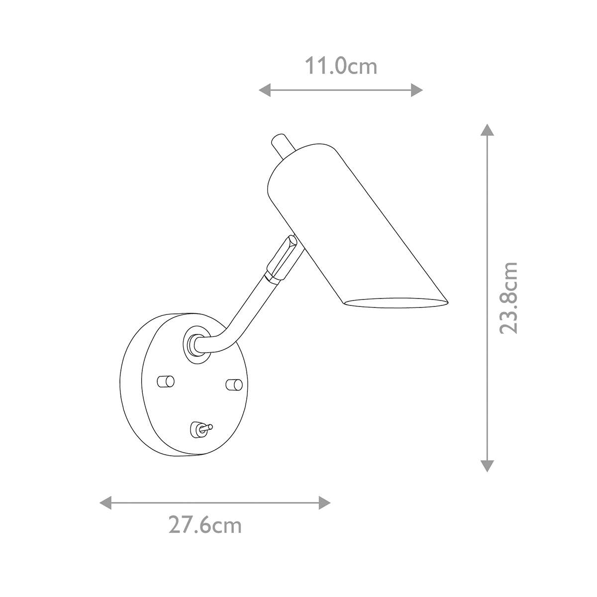 Бра с цилиндрическим плафоном и круглым основанием с выключателем Elstead Lighting в Кирове