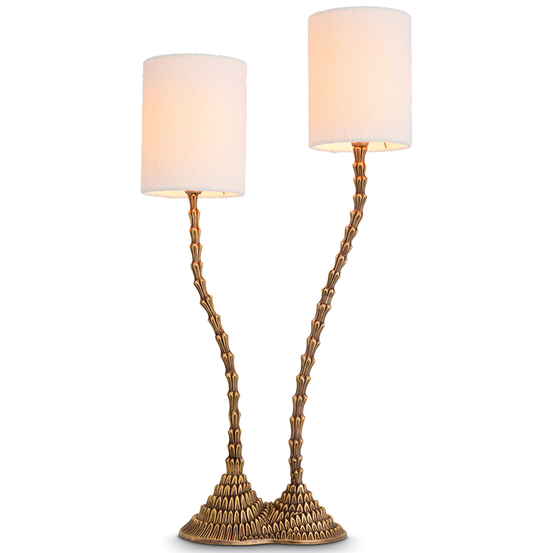 Настольная лампа Eichholtz Table Lamp Forenza Латунь Белый Настольная лампа Eichholtz Table Lamp Forenza Латунь Белый в Кирове | Loft Concept