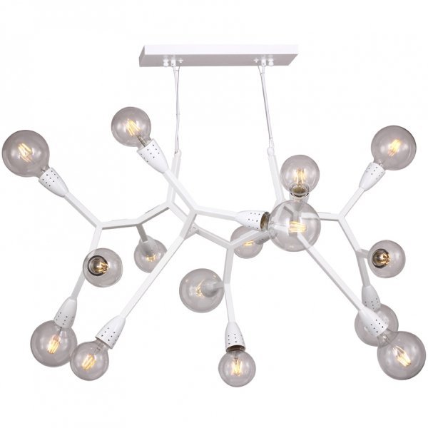 Люстра Polygon Chandelier 15 White Белый Люстра Polygon Chandelier 15 White Белый в Кирове | Loft Concept