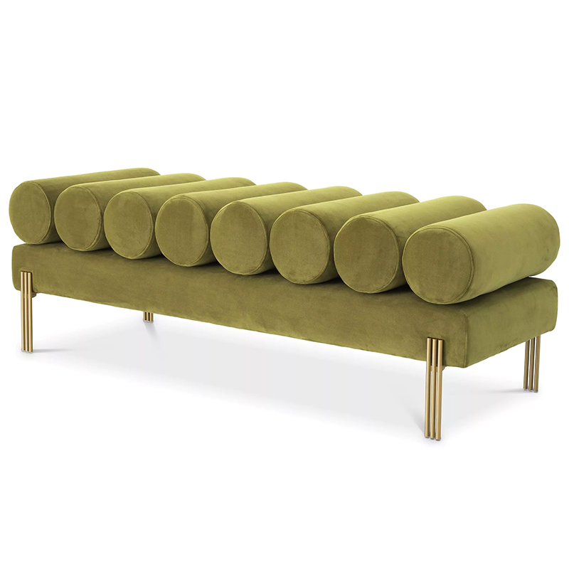 Банкетка Eichholtz Bench Oxley Green Зеленый Латунь Банкетка Eichholtz Bench Oxley Green Зеленый Латунь в Кирове | Loft Concept