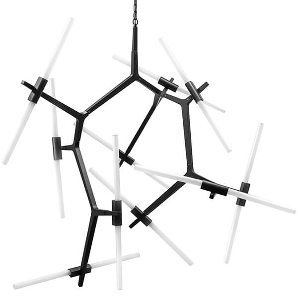 Люстра Агнес Chandelier Black 20 Белый Черный в Кирове | Loft Concept 