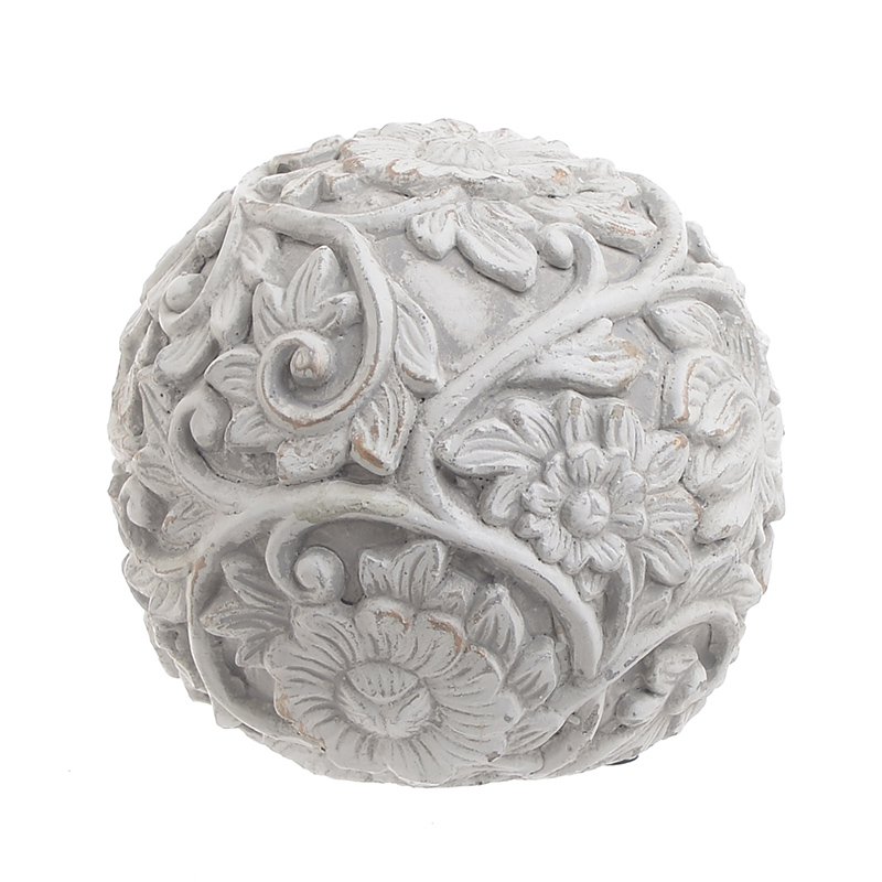 Статуэтка Flowers Pattern Ball Серый Статуэтка Flowers Pattern Ball Серый в Кирове | Loft Concept