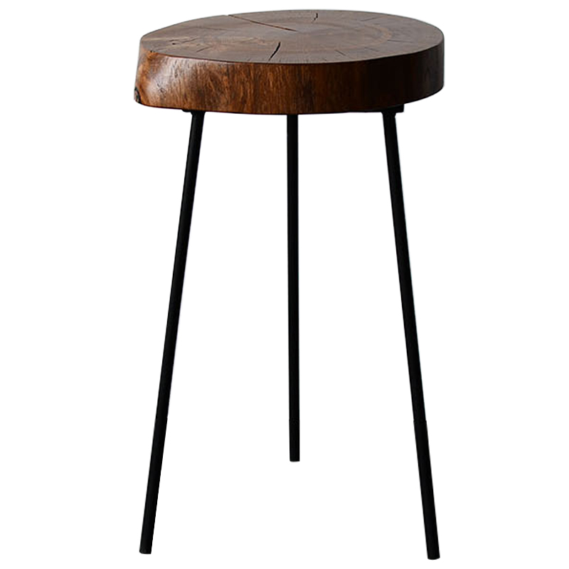 Приставной стол Plummer Industrial Metal Rust Side Table Коричневый Черный Приставной стол Plummer Industrial Metal Rust Side Table Коричневый Черный в Кирове | Loft Concept