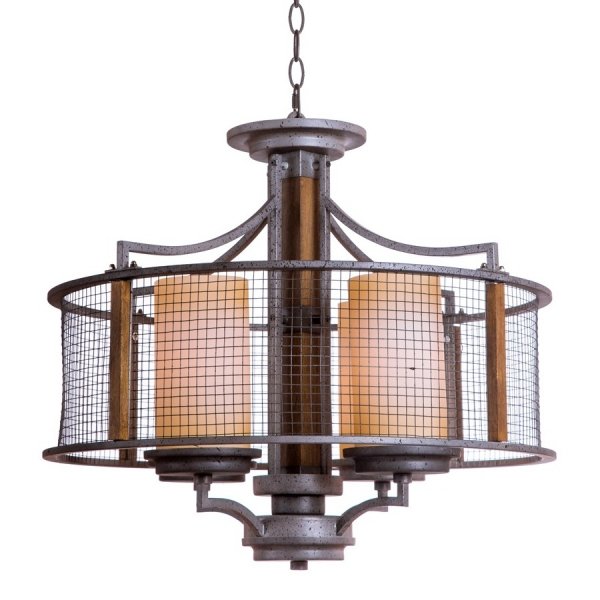 Подвесной светильник Mirage Cage Pendant 4 Серый Подвесной светильник Mirage Cage Pendant 4 Серый в Кирове | Loft Concept