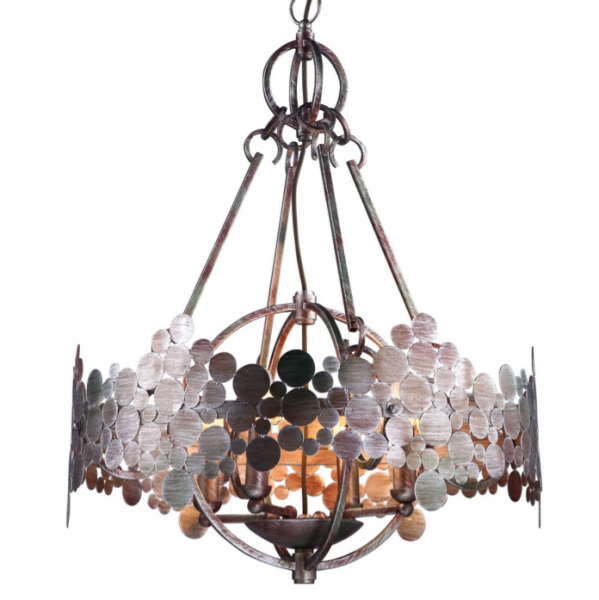 Люстра Round Iron Shod Chandelier Темная медь Люстра Round Iron Shod Chandelier Темная медь в Кирове | Loft Concept