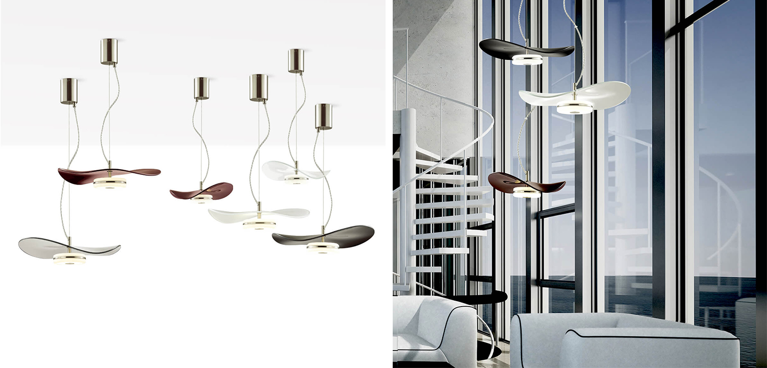 Подвесной светильник Floaty Burgundy Hanging lamp - фото №1