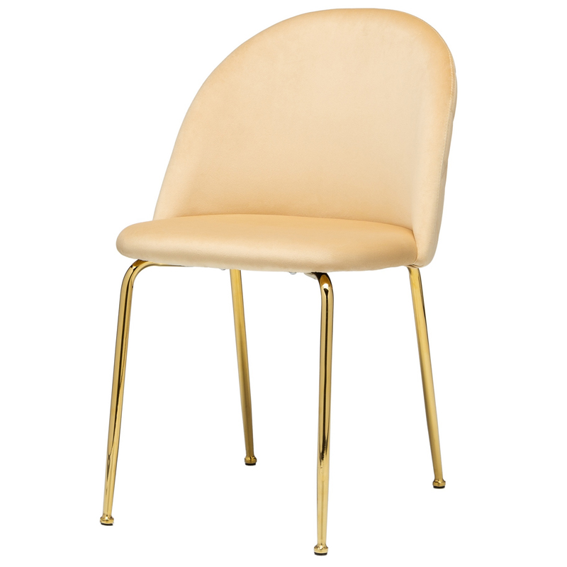 Стул Vendramin Dining Chair beige Бежевый Глянцевое золото Стул Vendramin Dining Chair beige Бежевый Глянцевое золото в Кирове | Loft Concept