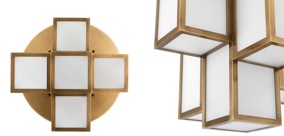 Потолочный светильник Eichholtz Ceiling Lamp Axel Antique brass Потолочный светильник Eichholtz Ceiling Lamp Axel Antique brass - Loft-Concept в Кирове