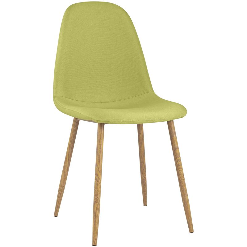 Стул Archie Chair Ткань Рогожка Лайм Лайм Древесина в Кирове | Loft Concept 