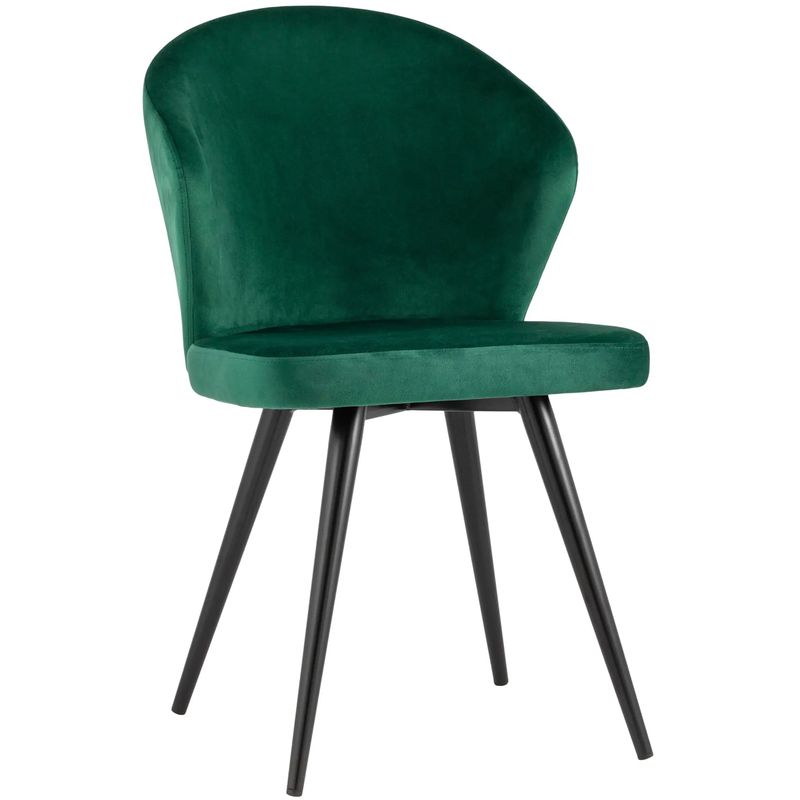 Стул Зеленый Бархат Volante Chair Зеленый Черный Стул Зеленый Бархат Volante Chair Зеленый Черный в Кирове | Loft Concept