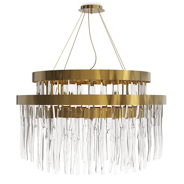 Люстра Luxxu Babel suspension Глянцевое золото Прозрачное Стекло в Кирове | Loft Concept 