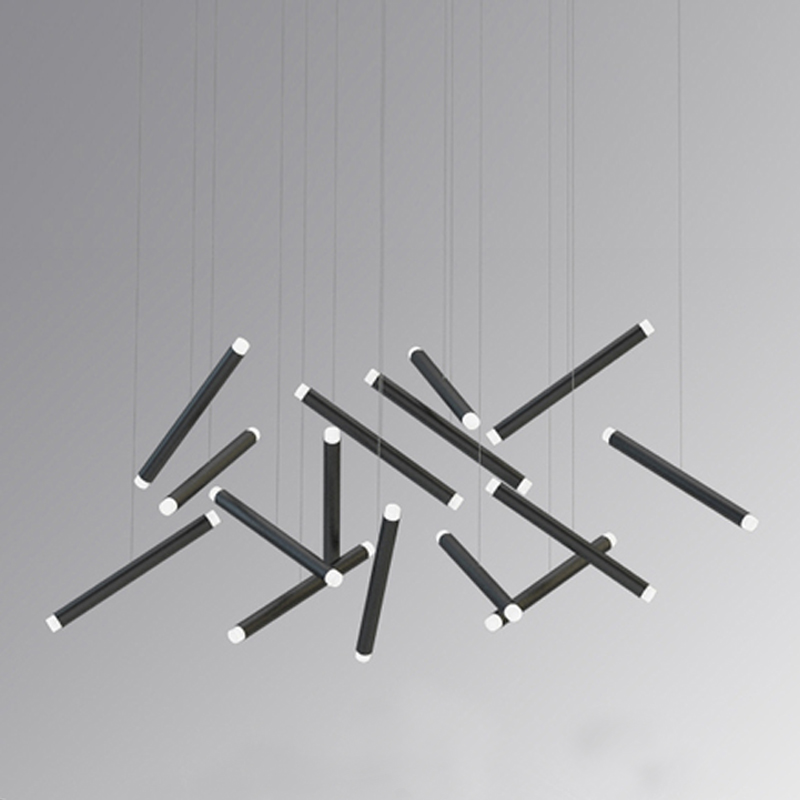 Люстра Dutti D0068 LED Chandelier Modern 14 black Черный Люстра Dutti D0068 LED Chandelier Modern 14 black Черный в Кирове | Loft Concept