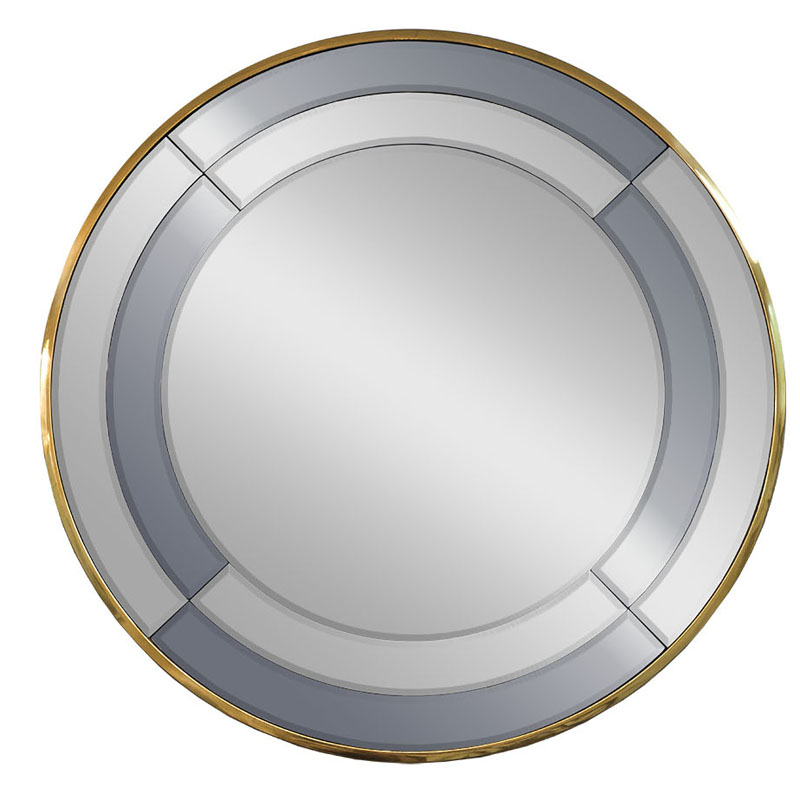 Зеркало Mirrored Frame Round Глянцевое золото Зеркало Mirrored Frame Round Глянцевое золото в Кирове | Loft Concept