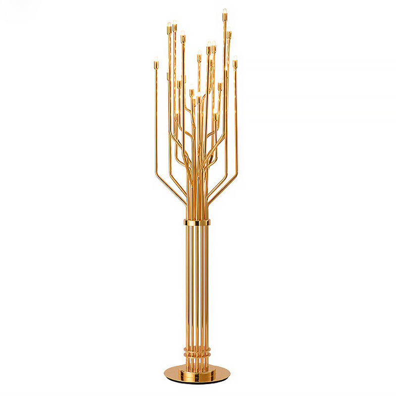 Торшер JANIS floor lamp Глянцевое золото Торшер JANIS floor lamp Глянцевое золото в Кирове | Loft Concept